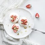 Pistachio Pavlova Meringue Cakes